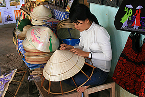Making a conical hat