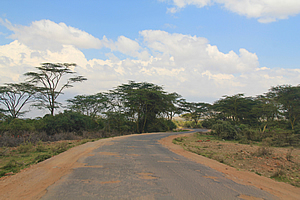 Masai Road - many potholes! 