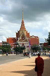 Monk and Palacial Building 