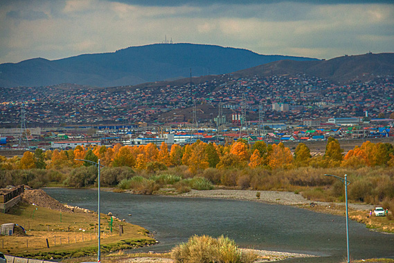 Ulaanbaatar and Tuul River