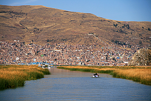 Back along the channel to Puno