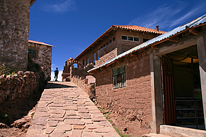 Steep path to the village