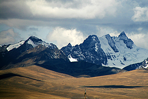 The Andes towering over 6km high