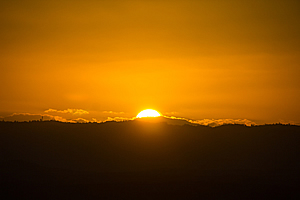 Sunset over Tambourine Mountain