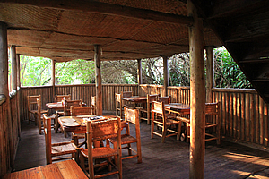 The dining hall 