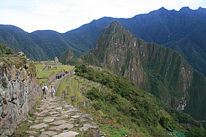 Entering Machu Picchu 