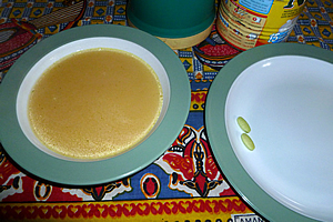 Soup and gingko biloba pills