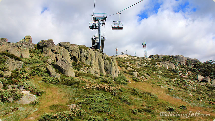 Chairlift up the mountain