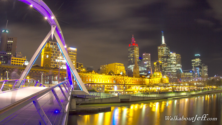 Melbourne on a winter's night