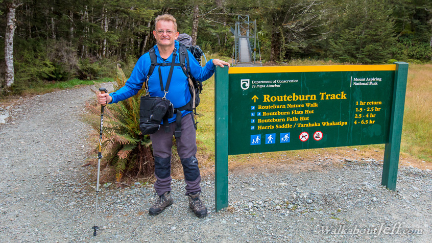 Start of the Routeburn Track