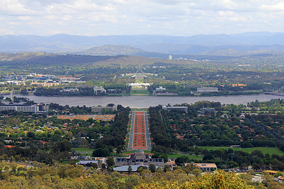 View from Mount Ainslie