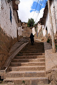 Steps in the old quarter