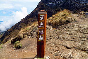 The summit of the pass