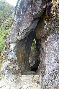 Entrance to the tunnel 