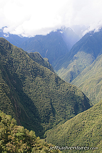 Looking towards Machu Picchu 