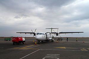The plane at Nairobi