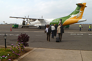 Arriving at Kilimanjaro Airport 
