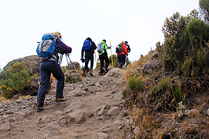 Final steep climb to Horombo