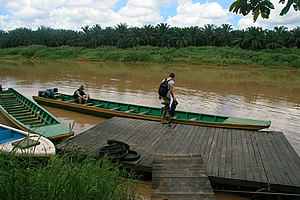 Pontoon by the river 