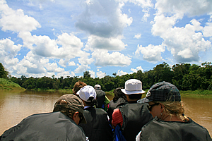 Travelling along the river 