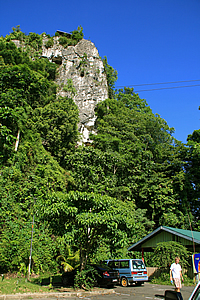 Limestone hill of tombs