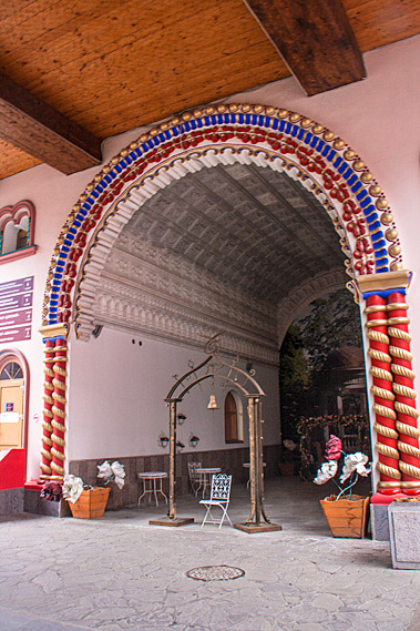 Chair under arch