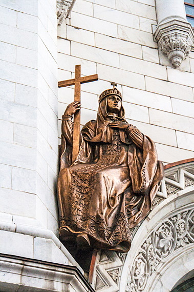 Statue on cathedral