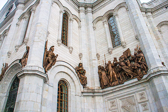 Statues on cathedral