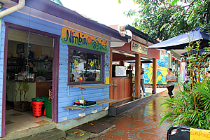 Colourful shops