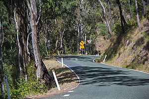 Road heading up the mountain