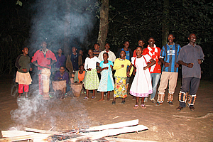Dancers from the orphanage performing