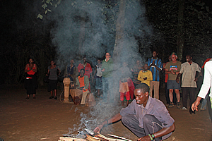 Dancers from the orphanage performing