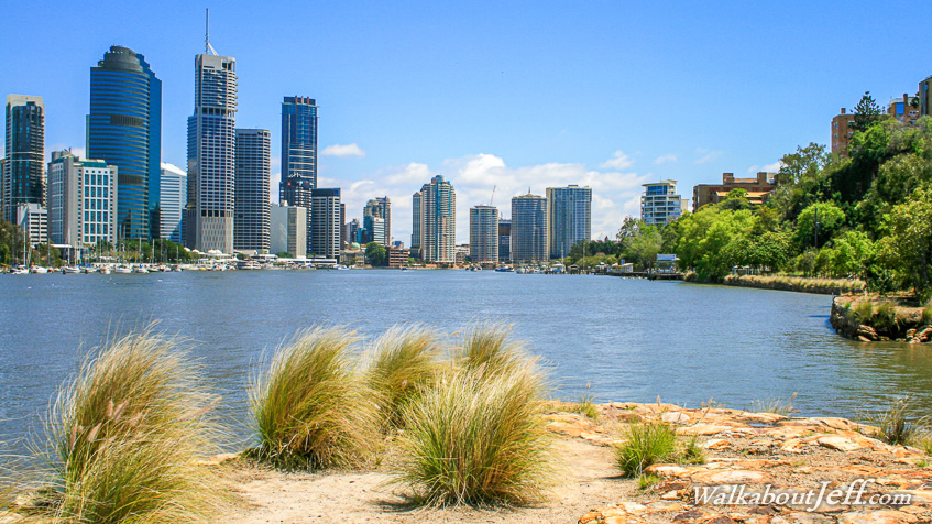 Brisbane from Kangaroo Point Cliffs