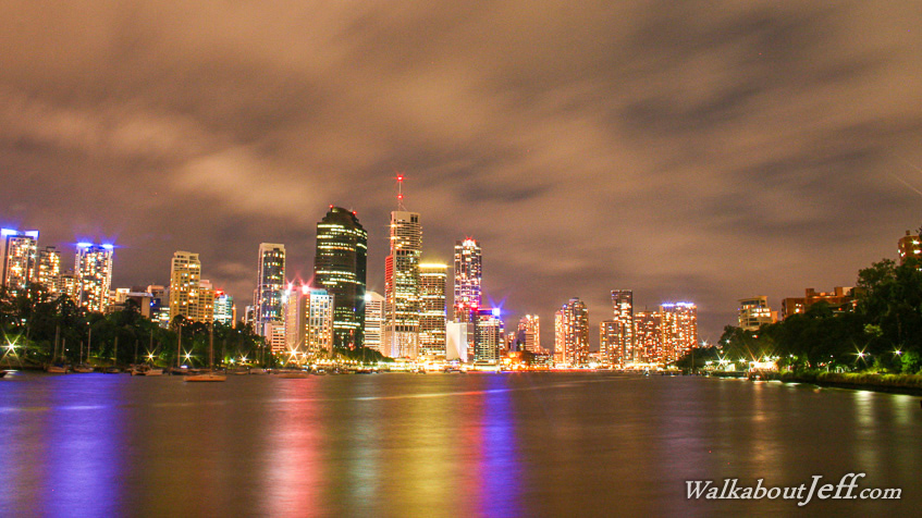 Cloudy night in the city