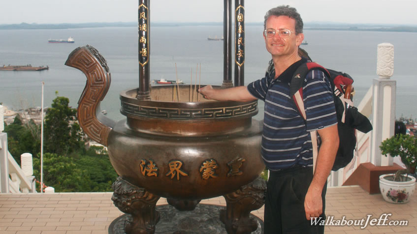Temple overlooking the harbour